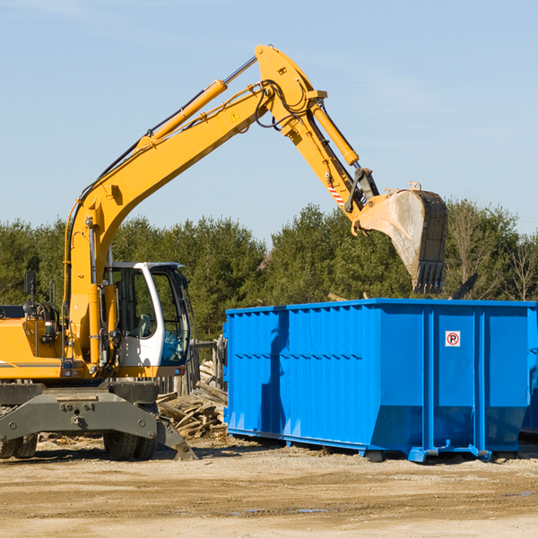 can i choose the location where the residential dumpster will be placed in Spring Valley